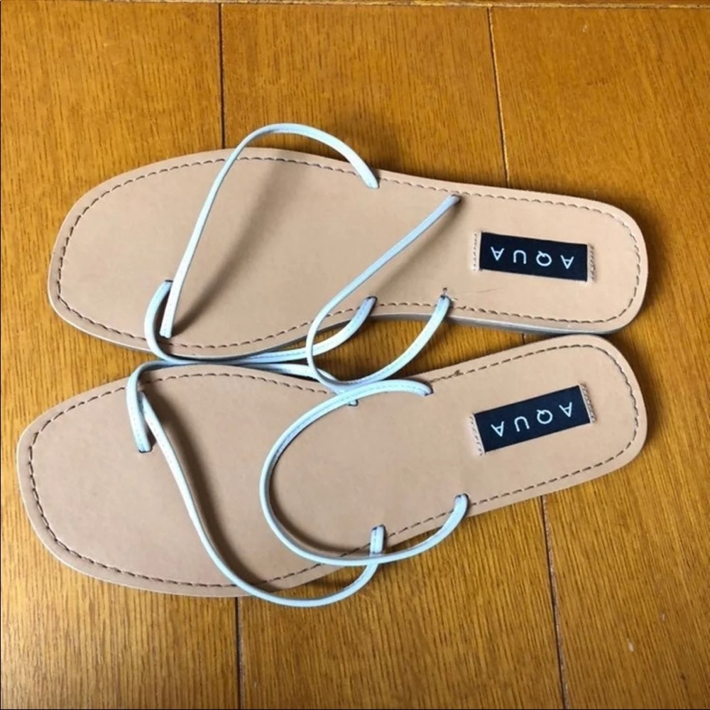 Aqua Zeus Leather open toe sandals